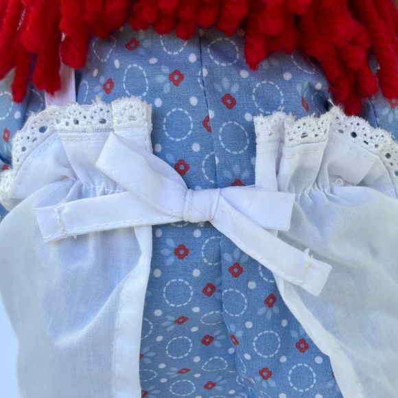 2012 Hand Made by AURORA Classic Timeless Raggedy Ann Doll Embroidered Lace Bows - Picture 13 of 16